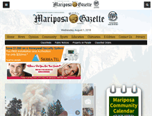 Tablet Screenshot of mariposagazette.com